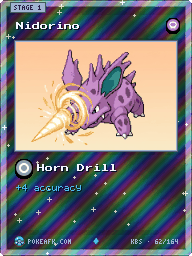 Nidorino · Horn Drill · Reverse Foil