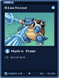 Blastoise · Hydro Pump · Common