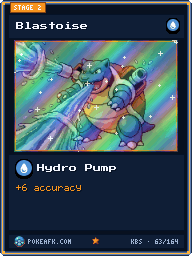 Blastoise · Hydro Pump · Foil