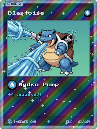 Blastoise · Hydro Pump · Reverse Foil