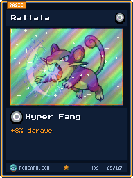 Rattata · Hyper Fang · Foil