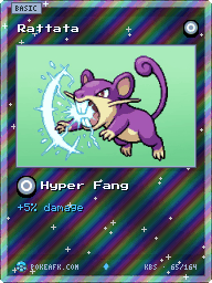 Rattata · Hyper Fang · Reverse Foil