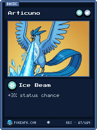 Articuno · Ice Beam · Common