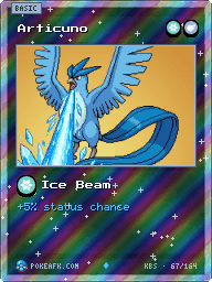 Articuno · Ice Beam · Reverse Foil