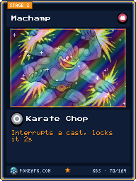 Machamp · Karate Chop · Foil