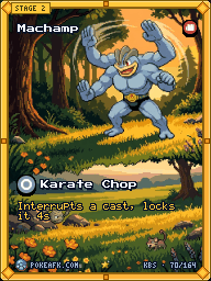 Machamp · Karate Chop · Illustration Rare