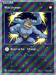 Machamp · Karate Chop · Reverse Foil