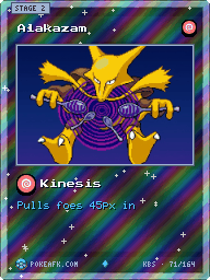 Alakazam · Kinesis · Reverse Foil