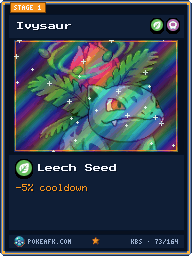 Ivysaur · Leech Seed · Foil
