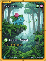 Ivysaur · Leech Seed · Illustration Rare