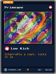 Primeape · Low Kick · Foil