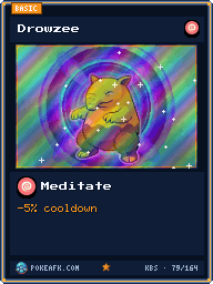 Drowzee · Meditate · Foil