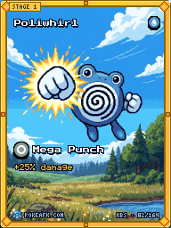 Poliwhirl · Mega Punch · Illustration Rare