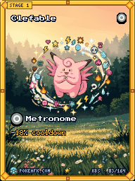 Clefable · Metronome · Illustration Rare