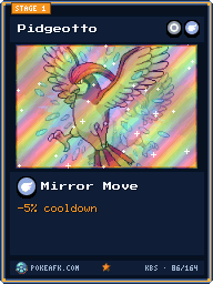 Pidgeotto · Mirror Move · Foil