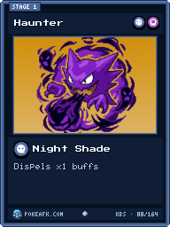 Haunter · Night Shade · Common