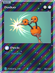 Doduo · Peck · Reverse Foil