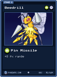 Beedrill · Pin Missile · Common