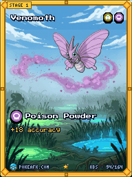 Venomoth · Poison Powder · Illustration Rare