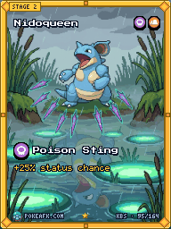 Nidoqueen · Poison Sting · Illustration Rare