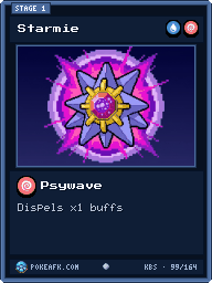 Starmie · Psywave · Common