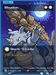 Rhydon · Rock Slide · Full Art