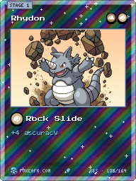 Rhydon · Rock Slide · Reverse Foil