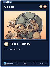 Golem · Rock Throw · Common