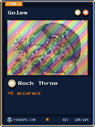 Golem · Rock Throw · Foil