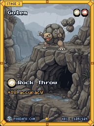 Golem · Rock Throw · Illustration Rare