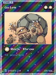 Golem · Rock Throw · Reverse Foil