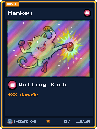 Mankey · Rolling Kick · Foil