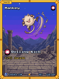 Mankey · Rolling Kick · Illustration Rare