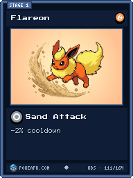Flareon · Sand Attack · Common