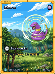 Ekans · Screech · Illustration Rare
