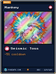 Mankey · Seismic Toss · Foil