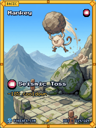 Mankey · Seismic Toss · Illustration Rare
