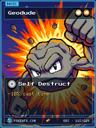Geodude · Self Destruct · Full Art