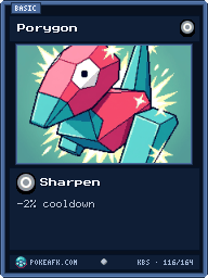 Porygon · Sharpen · Common