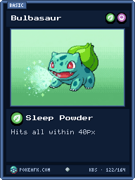 Bulbasaur · Sleep Powder · Common