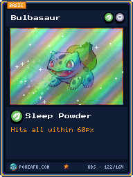 Bulbasaur · Sleep Powder · Foil