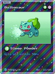 Bulbasaur · Sleep Powder · Reverse Foil