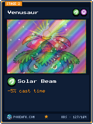 Venusaur · Solar Beam · Foil