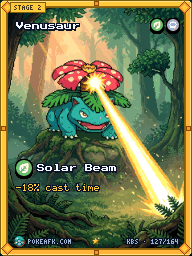 Venusaur · Solar Beam · Illustration Rare