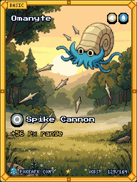 Omanyte · Spike Cannon · Illustration Rare