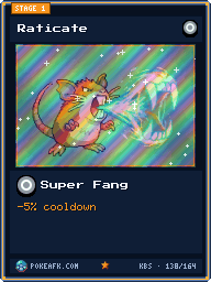 Raticate · Super Fang · Foil