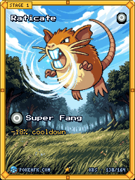 Raticate · Super Fang · Illustration Rare
