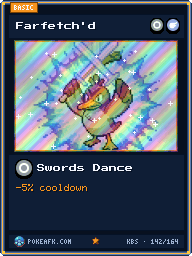 Farfetch'd · Swords Dance · Foil