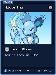 Nidorina · Tail Whip · Common