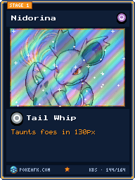 Nidorina · Tail Whip · Foil